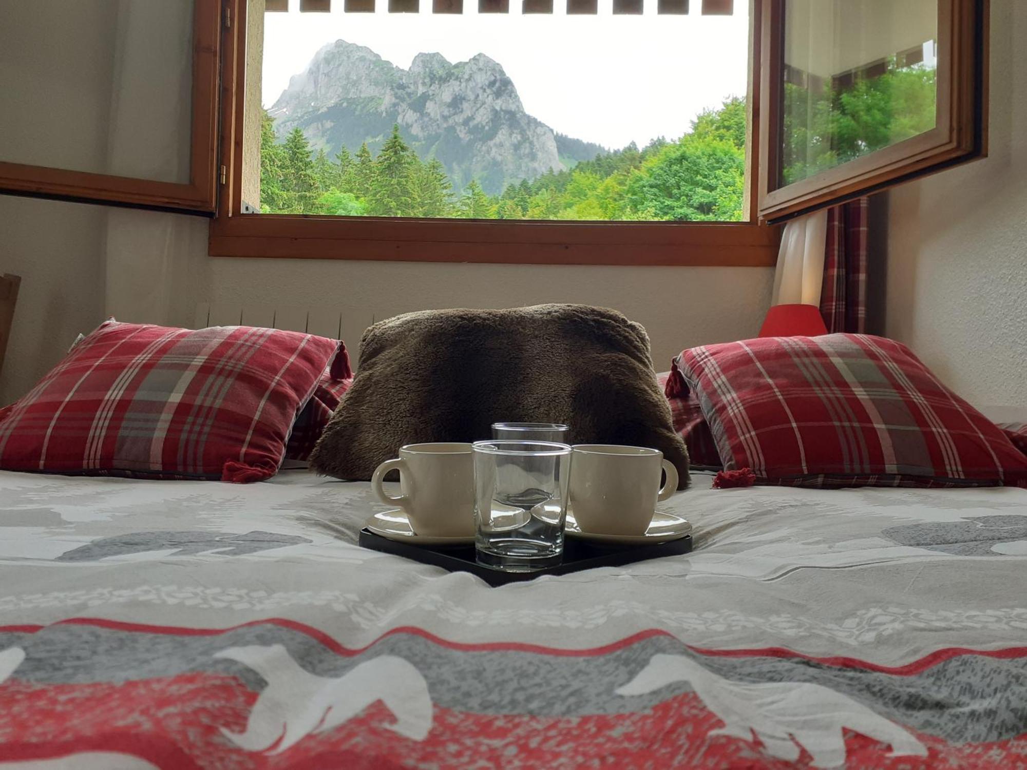 Studio Fondue Chocolat, 100M Des Pistes Wifi Fibre, Parking Prive Bernex Luaran gambar